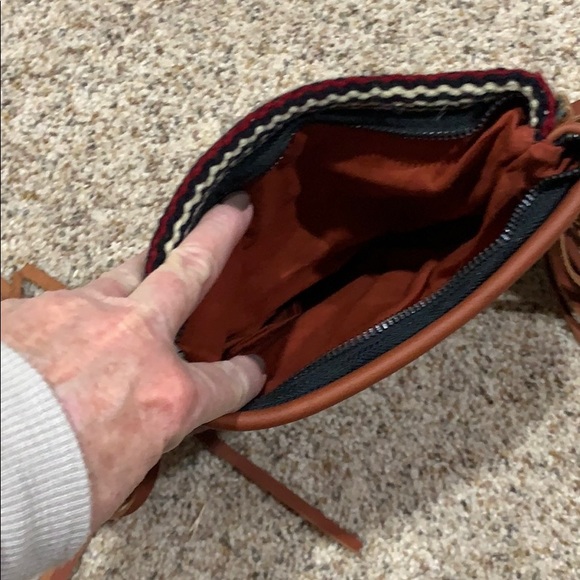 Pendleton/leather Wristlet - Picture 3 of 3